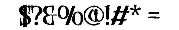 Madwitch-Inkbleed Font OTHER CHARS