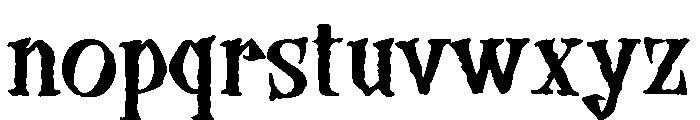 Madwitch-Inkbleed Font LOWERCASE