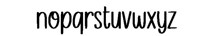 Maesaroh Font LOWERCASE