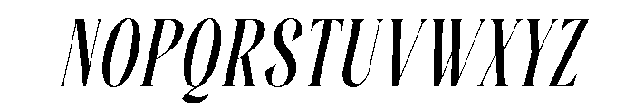 Mafesta Italic Font UPPERCASE