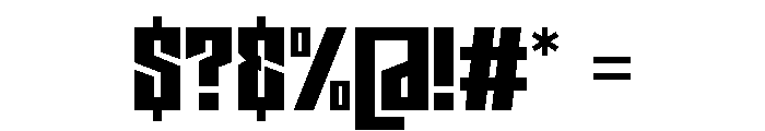 Mafia King Font OTHER CHARS