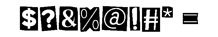 Magazine Design Regular Font OTHER CHARS