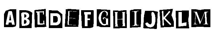 Magazine Design Regular Font UPPERCASE