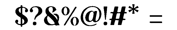 Magazines Luxury Font OTHER CHARS