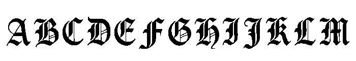 Magda Regular Font UPPERCASE
