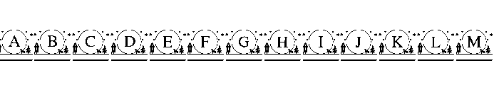 Magic Christmas Monogram Font UPPERCASE