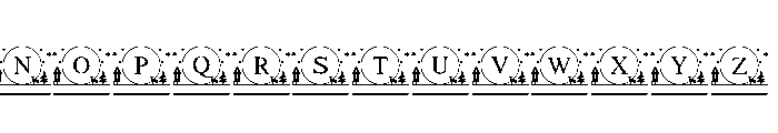 Magic Christmas Monogram Font UPPERCASE