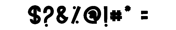 Magic Chunky Font OTHER CHARS