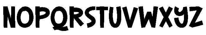 Magic Chunky Font LOWERCASE