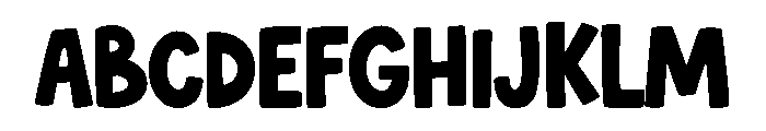 Magic Crayon Font UPPERCASE