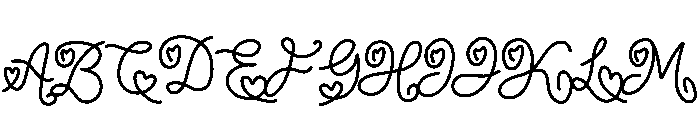 Magic Cupid Font UPPERCASE