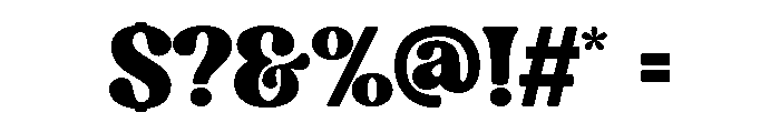 Magic Display Regular Font OTHER CHARS
