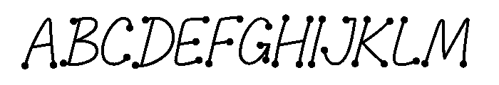 Magic Dots Font UPPERCASE