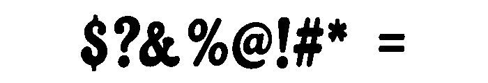 Magic Groove Font OTHER CHARS