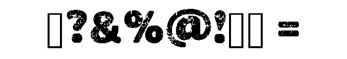 Magic Grunge Regular Font OTHER CHARS