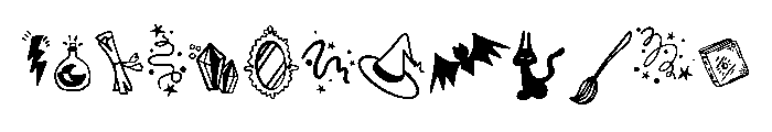 Magic Hand Drawn Font UPPERCASE
