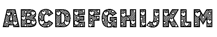 Magic Lovely Font UPPERCASE