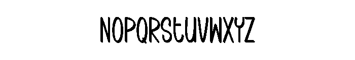 Magic Midnight Font LOWERCASE
