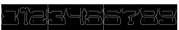 Magic Poetry-Hollow-Inverse Font OTHER CHARS