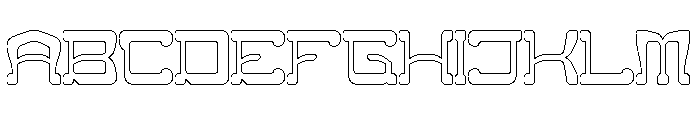 Magic Poetry-Hollow Font UPPERCASE