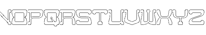 Magic Poetry-Hollow Font UPPERCASE
