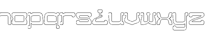 Magic Poetry-Hollow Font LOWERCASE