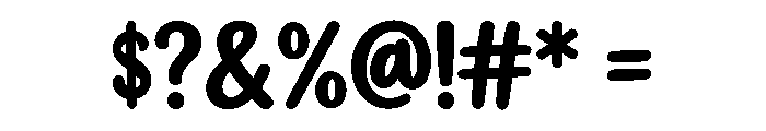 Magic Scribble Font OTHER CHARS