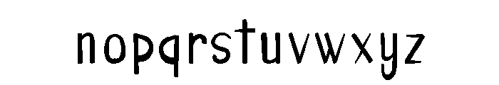 Magic Sketchy Regular Font LOWERCASE