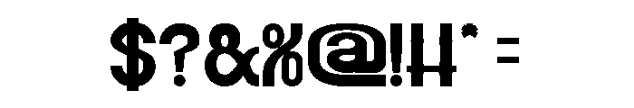 Magic Word Bold Font OTHER CHARS