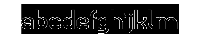 Magic Word-Hollow-Inverse FONT