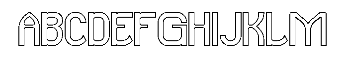 Magic Word-Hollow Font UPPERCASE