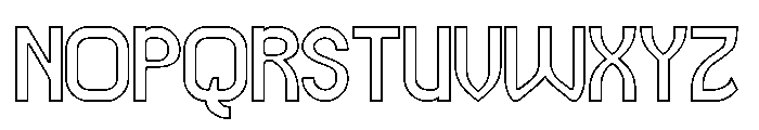 Magic Word-Hollow Font UPPERCASE