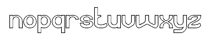 Magic Word-Hollow Font LOWERCASE