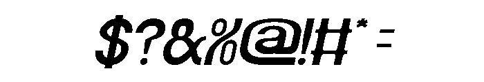 Magic Word Italic Font OTHER CHARS