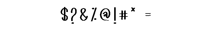 Magic Writing Font OTHER CHARS