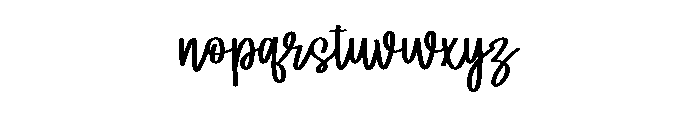 Magic Writing Font LOWERCASE