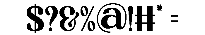 MagicLove-Regular Font OTHER CHARS