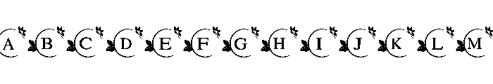 Magical Flowers Font UPPERCASE