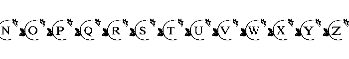 Magical Flowers Font UPPERCASE