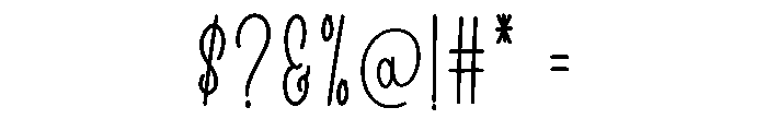 Magical Handmade Font OTHER CHARS