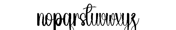 Magicheart Font LOWERCASE