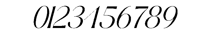Magiko-Italic Font OTHER CHARS