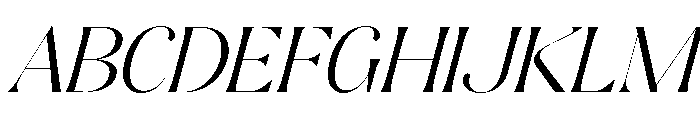 Magiko-Italic Font UPPERCASE