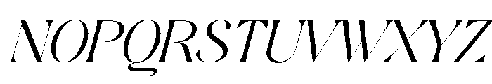 Magiko-Italic Font UPPERCASE