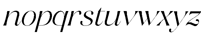 Magiko-Italic Font LOWERCASE