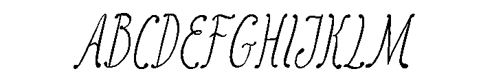 Magloria Italic Font UPPERCASE