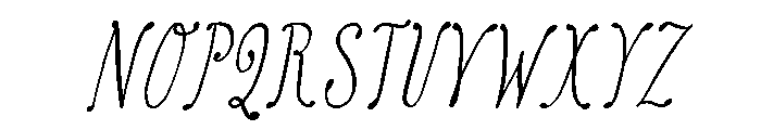 Magloria Italic Font UPPERCASE