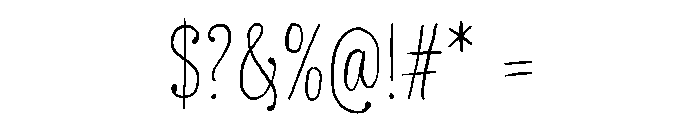 Magloria Regular Font OTHER CHARS