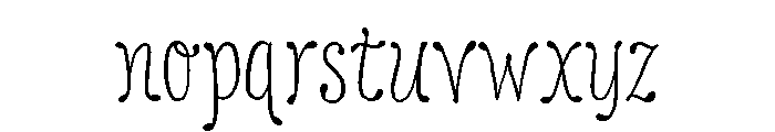 Magloria Regular Font LOWERCASE