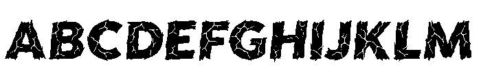 Magma Jagged Font UPPERCASE